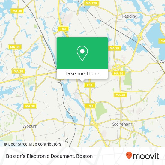 Mapa de Boston's Electronic Document