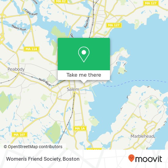 Women's Friend Society map