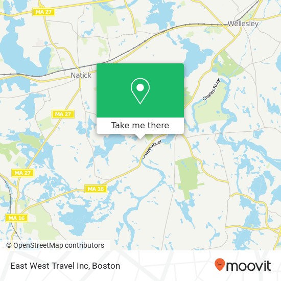 Mapa de East West Travel Inc