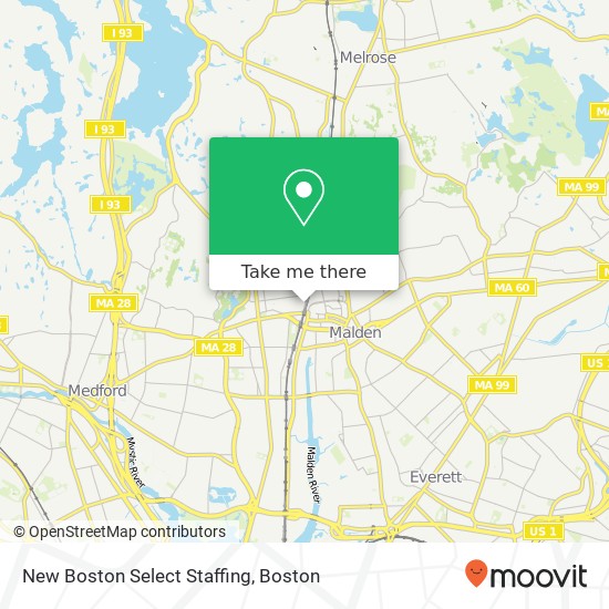 New Boston Select Staffing map
