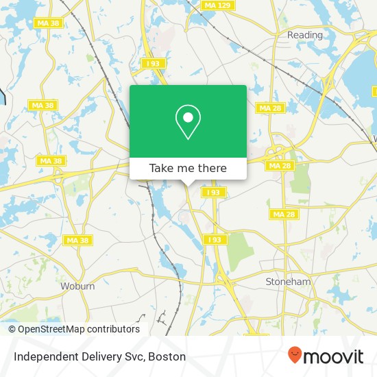 Independent Delivery Svc map