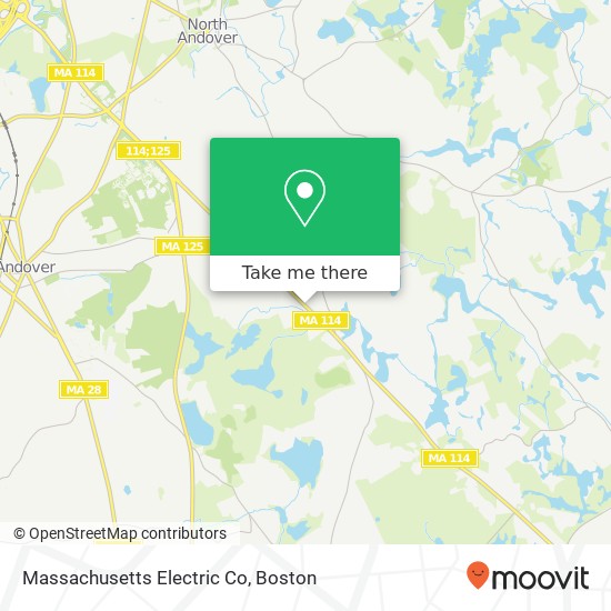 Mapa de Massachusetts Electric Co