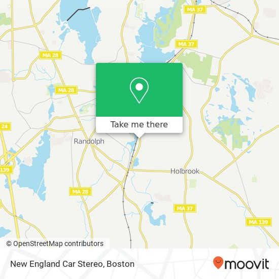 Mapa de New England Car Stereo
