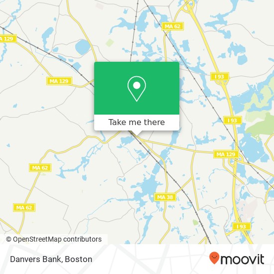 Danvers Bank map