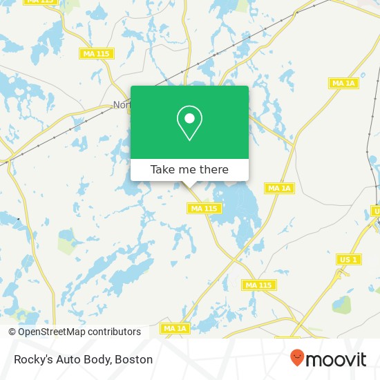 Mapa de Rocky's Auto Body