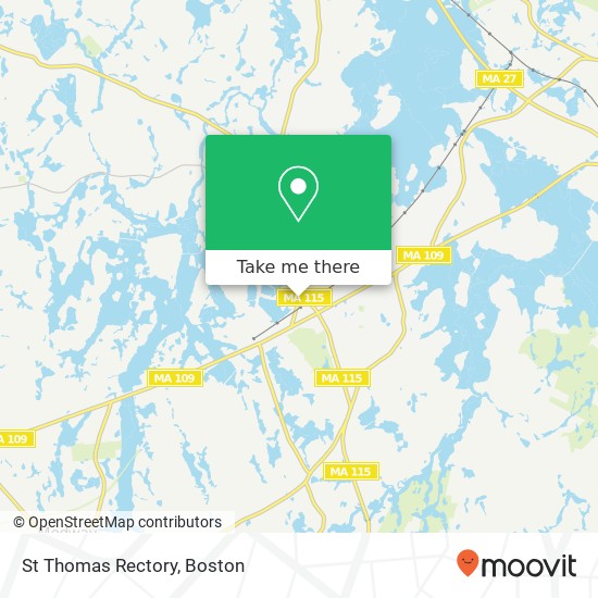 Mapa de St Thomas Rectory