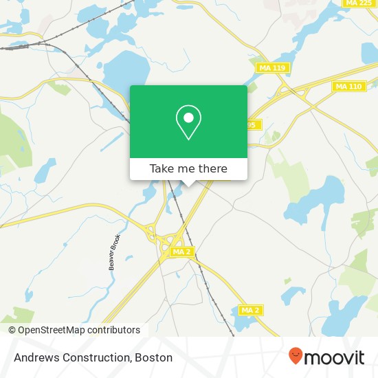 Andrews Construction map