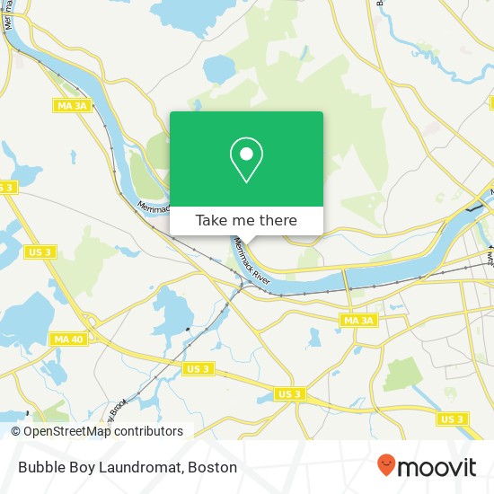 Bubble Boy Laundromat map