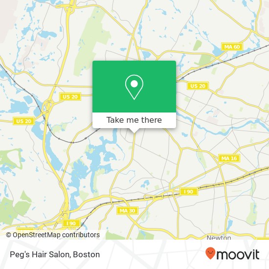 Mapa de Peg's Hair Salon