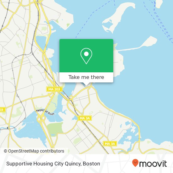 Mapa de Supportive Housing City Quincy