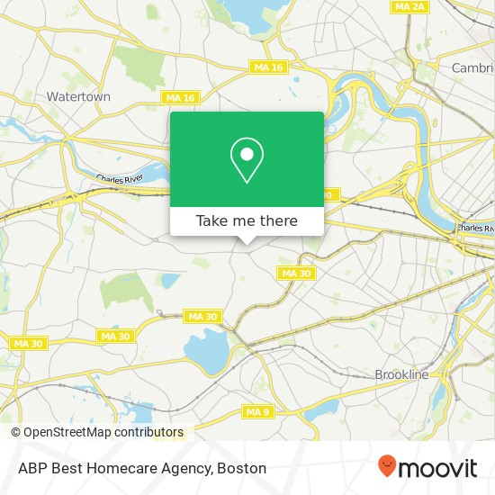 ABP Best Homecare Agency map