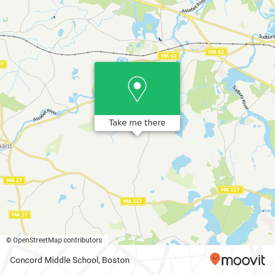 Concord Middle School map