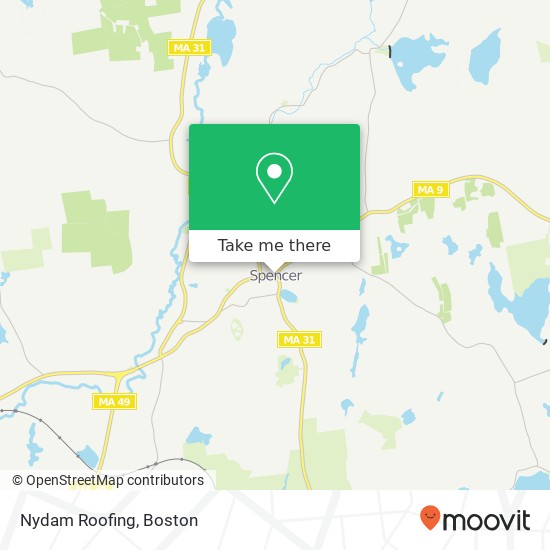 Nydam Roofing map