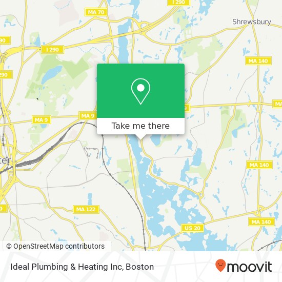 Mapa de Ideal Plumbing & Heating Inc