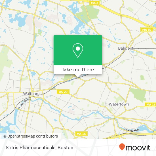 Sirtris Pharmaceuticals map