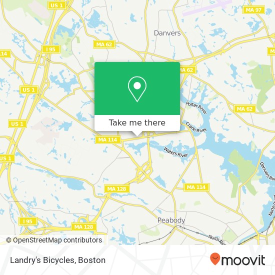 Landry's Bicycles map