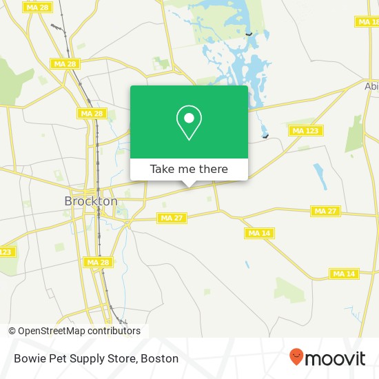 Bowie Pet Supply Store map