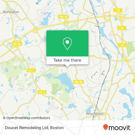 Doucet Remodeling Ltd map