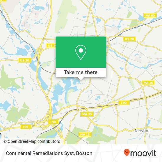 Mapa de Continental Remediations Syst