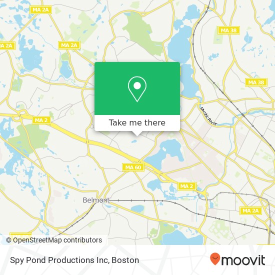 Mapa de Spy Pond Productions Inc