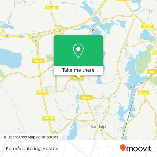 Karen's Catering map