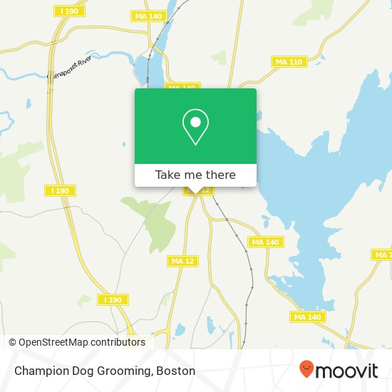 Mapa de Champion Dog Grooming