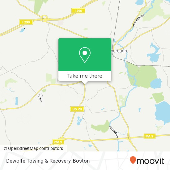 Dewolfe Towing & Recovery map