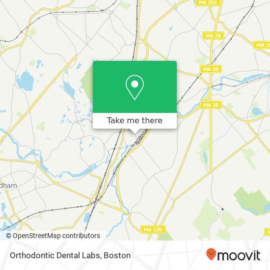Mapa de Orthodontic Dental Labs