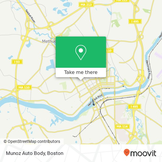 Munoz Auto Body map