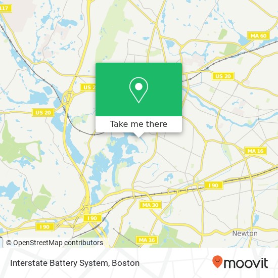 Mapa de Interstate Battery System