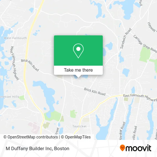 M Duffany Builder Inc map