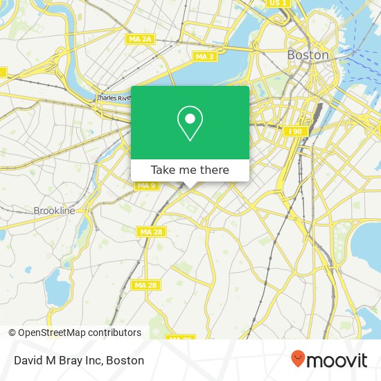 Mapa de David M Bray Inc