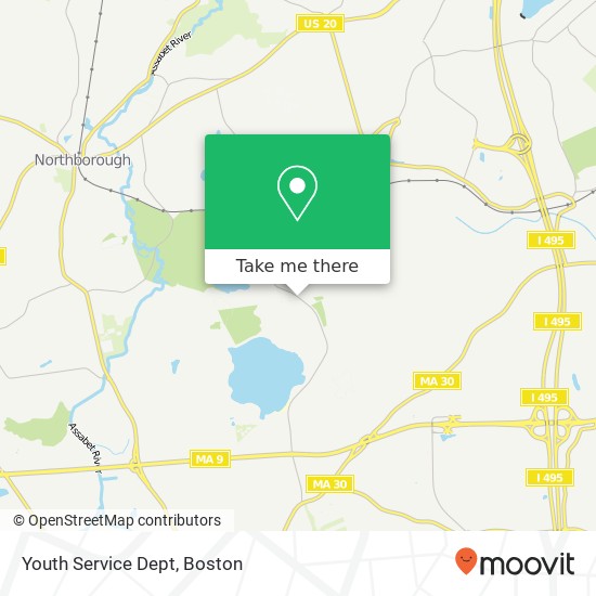 Mapa de Youth Service Dept