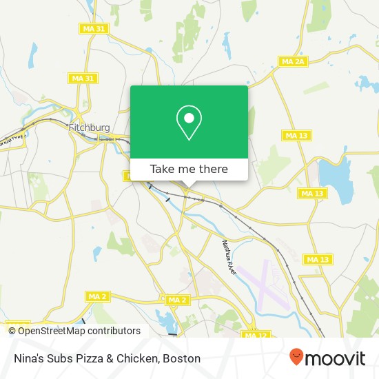 Mapa de Nina's Subs Pizza & Chicken