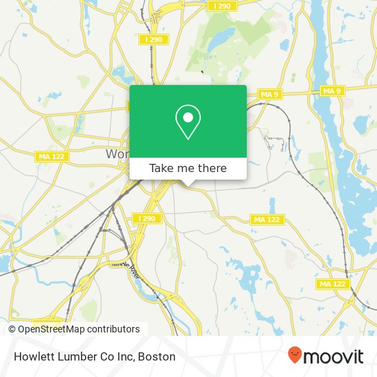 Howlett Lumber Co Inc map