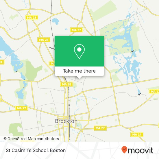 St Casimir's School map