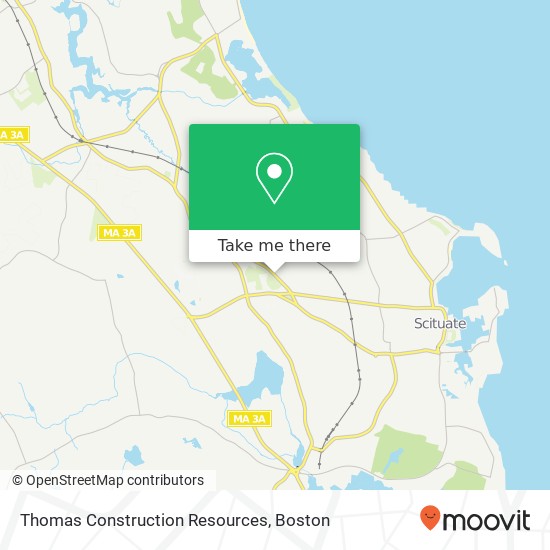 Thomas Construction Resources map