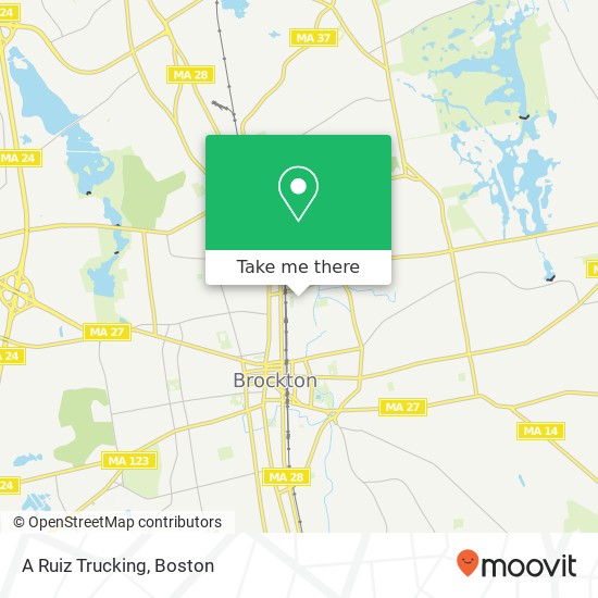 A Ruiz Trucking map