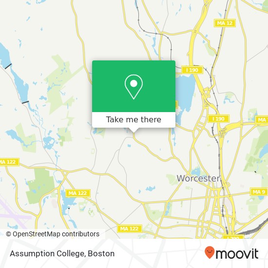 Mapa de Assumption College
