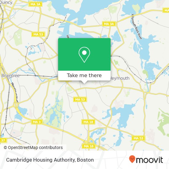 Mapa de Cambridge Housing Authority