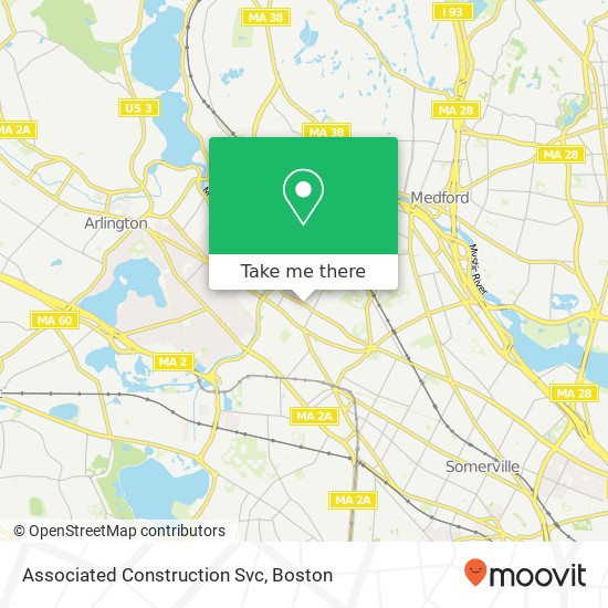 Associated Construction Svc map