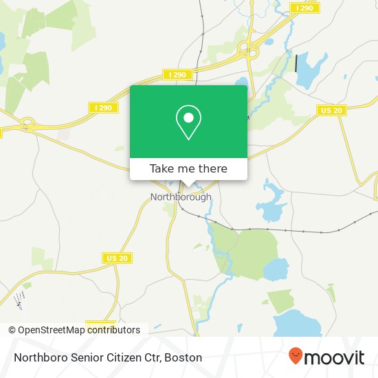 Mapa de Northboro Senior Citizen Ctr