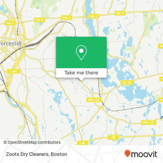 Mapa de Zoots Dry Cleaners