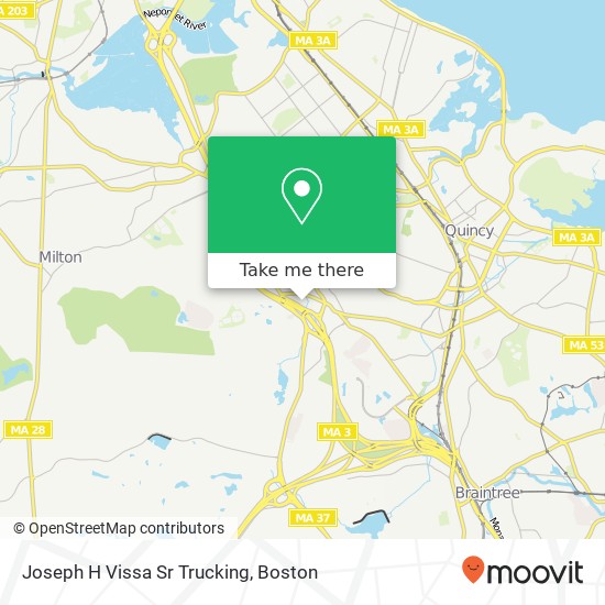 Mapa de Joseph H Vissa Sr Trucking