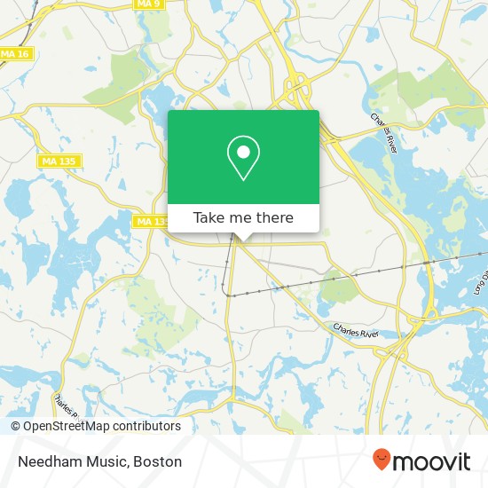 Needham Music map