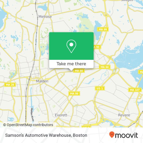 Samson's Automotive Warehouse map