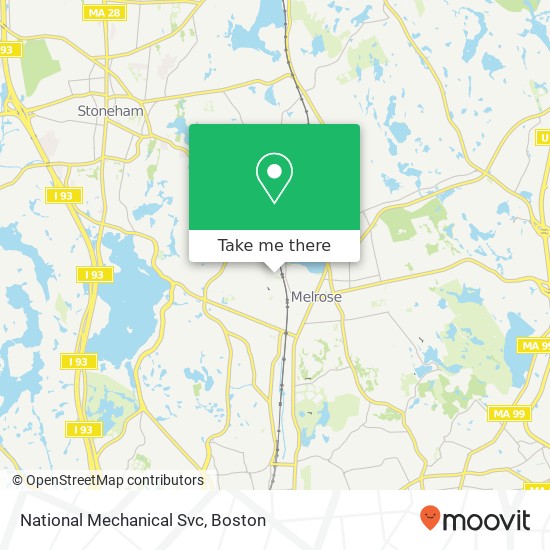 National Mechanical Svc map