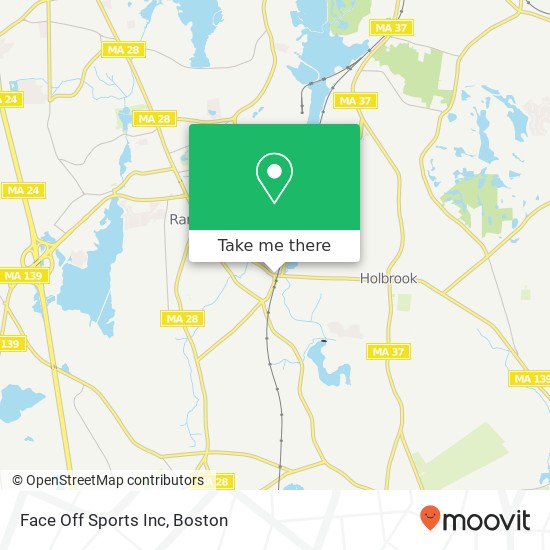 Mapa de Face Off Sports Inc