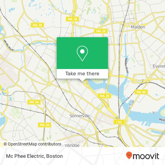 Mc Phee Electric map
