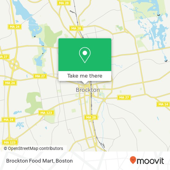 Mapa de Brockton Food Mart